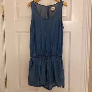 Denim romper